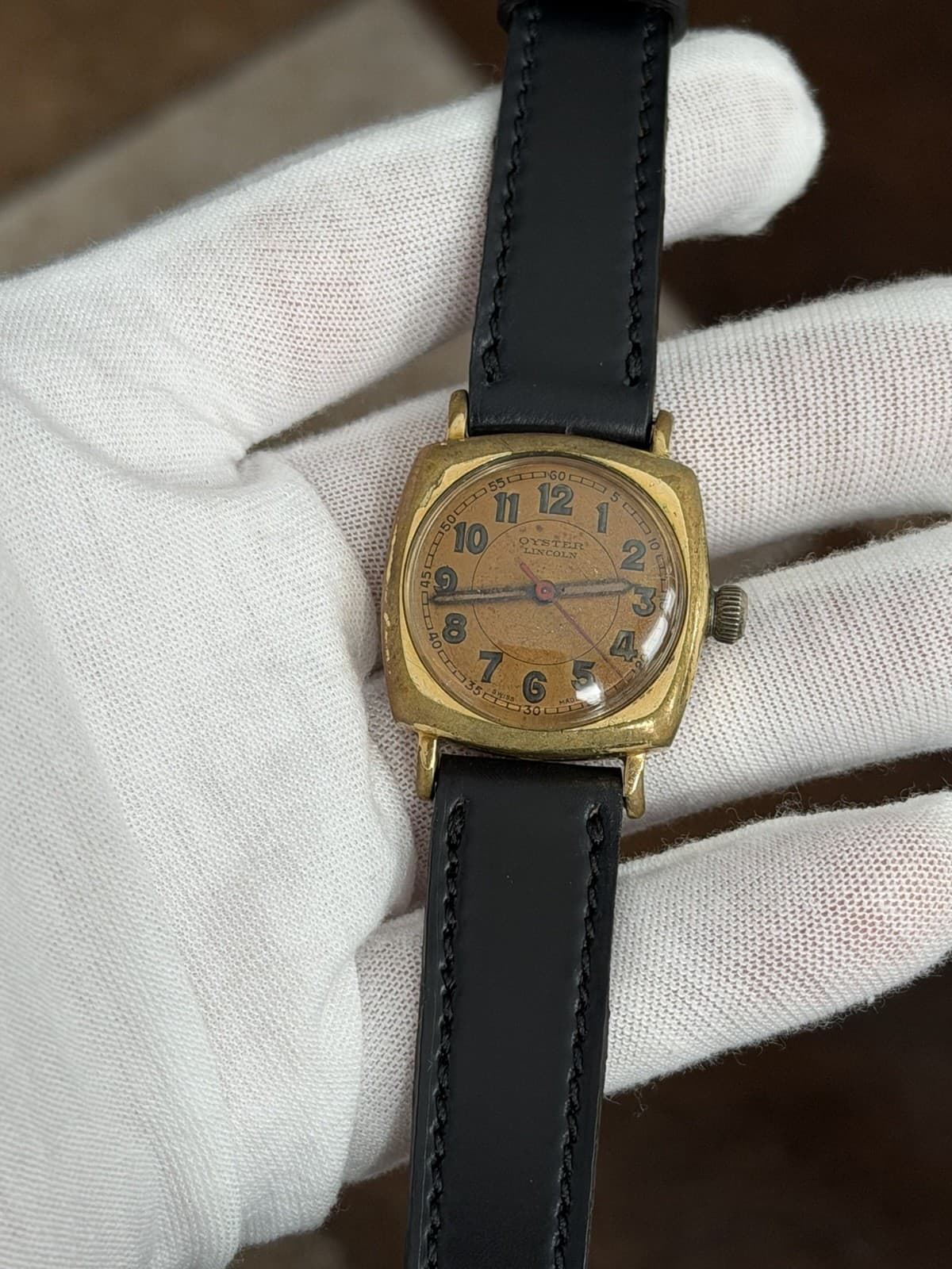Vintage Rolex Oyster Lincoln Cushion WW2 Men’s Military Watch