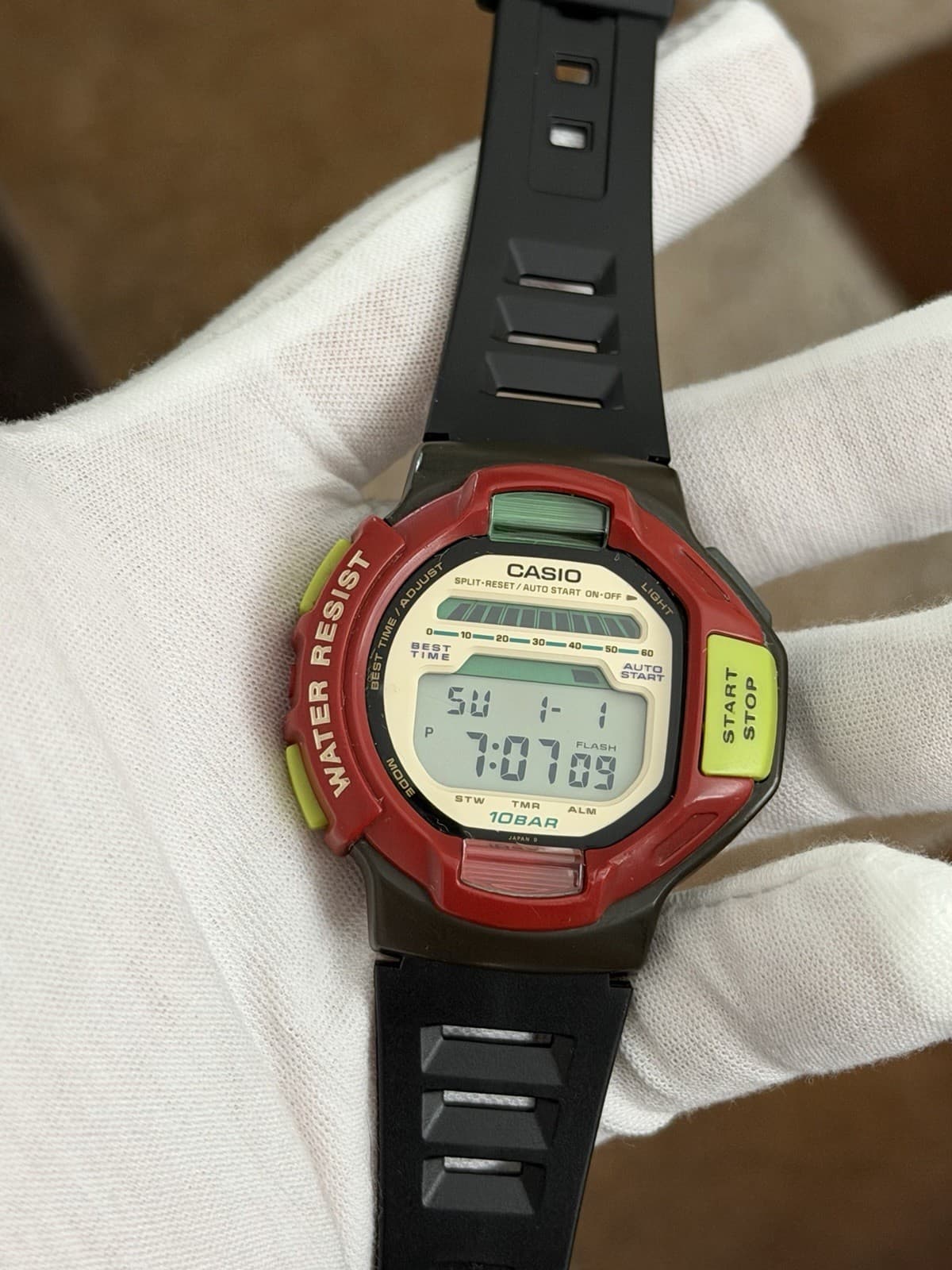 Rare Vintage Casio SKX-1300 Twin LED Men’s Digital Ski Sports Watch JDM 1980s