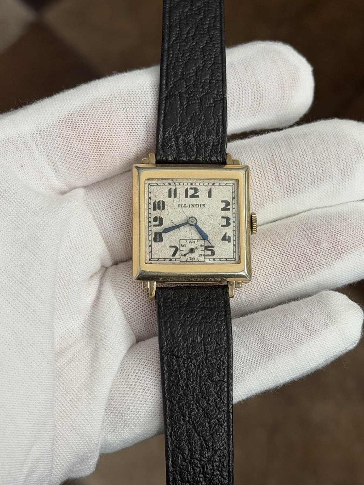 Rare Vintage Illinois Model 616 Men’s Classic Art Deco 14k GF 15J Watch 1920s
