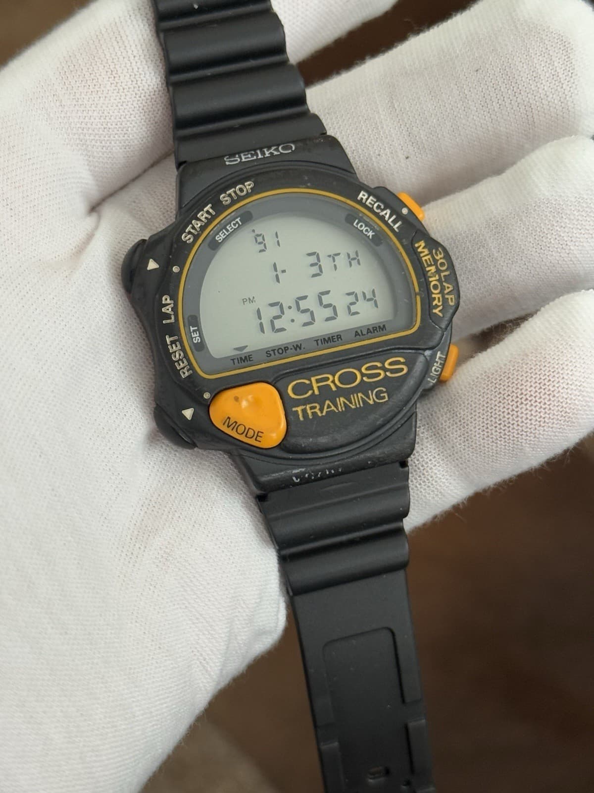 Rare Vintage Seiko Cross Training S610-4000 Men’s Digital Sports Watch JDM 1990s