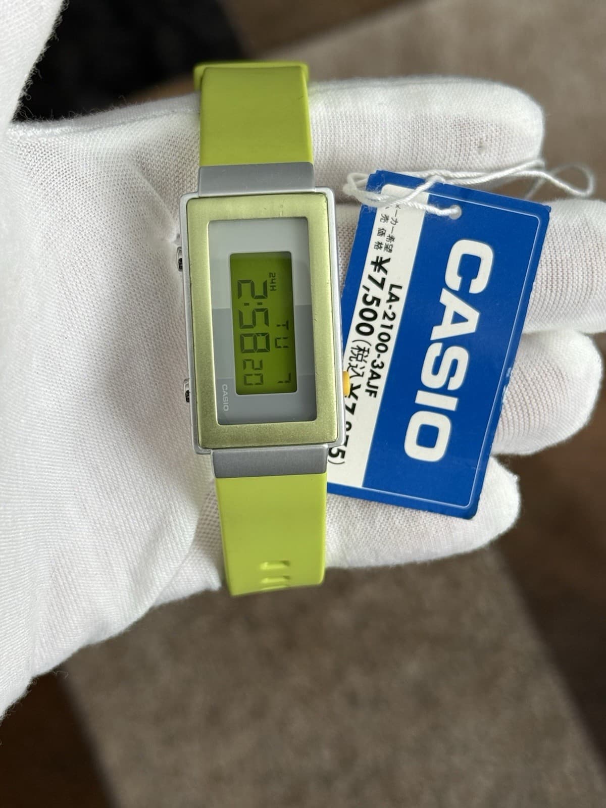 Rare Vintage Casio Futurist LA-2100 Digital Sports Watch JDM 1990s Module 3130