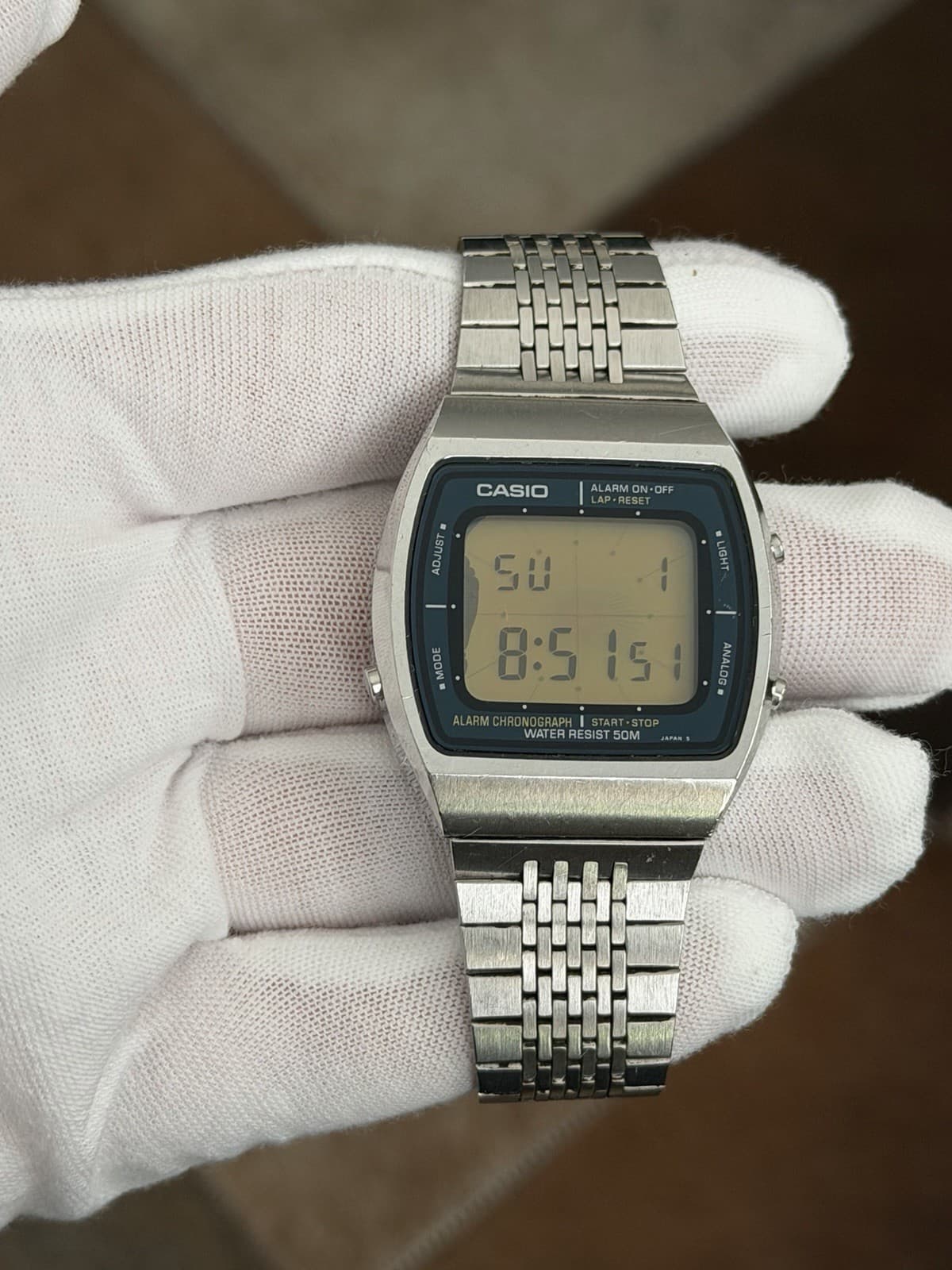 Rare Vintage Casio AA-91W  “Blue Thunder” Digital Sports Watch Module 103 JDM