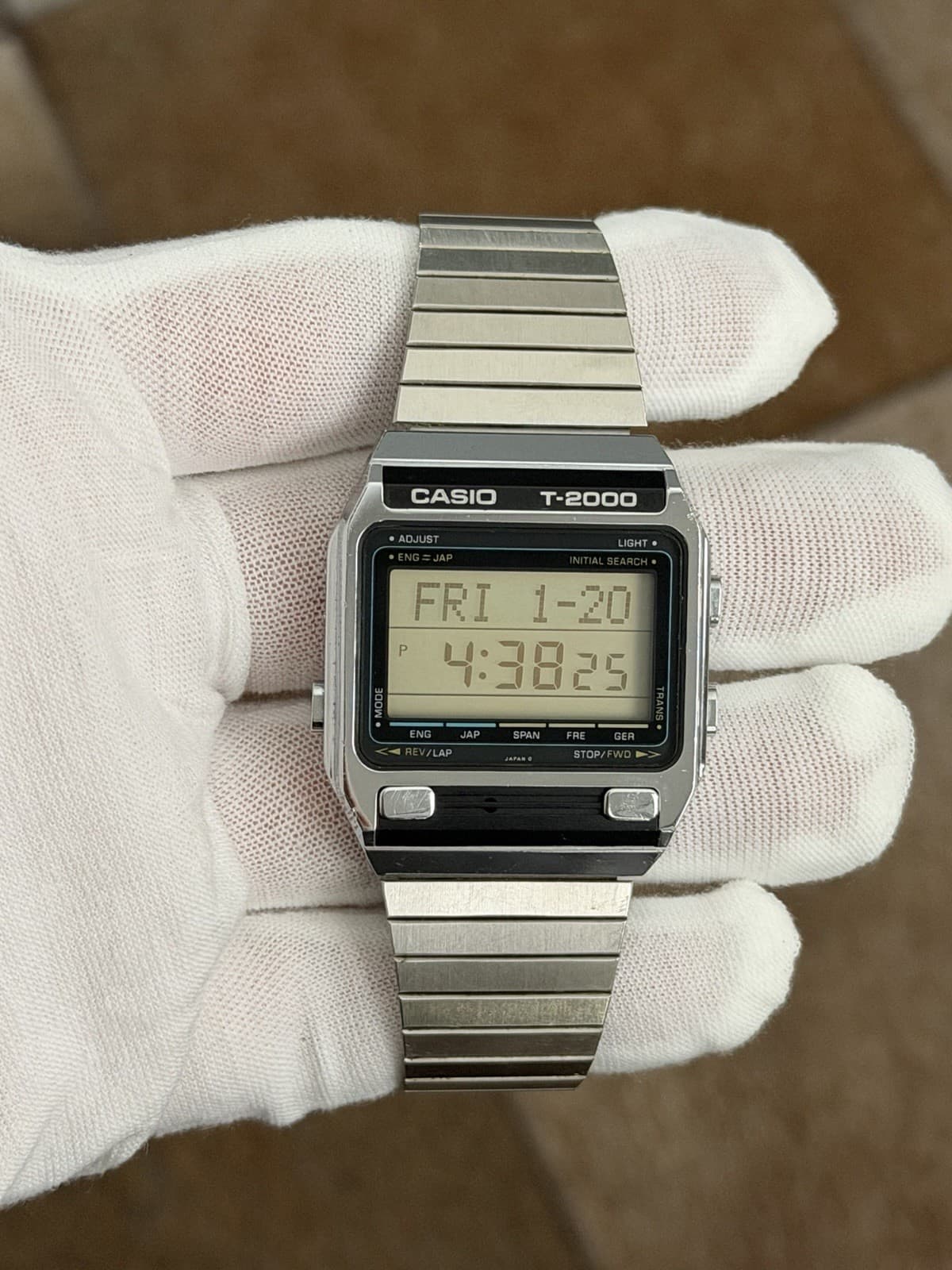 Rare Vintage Casio T-2000 Men’s Digital Dictionary Watch Module 219 JDM 1980s