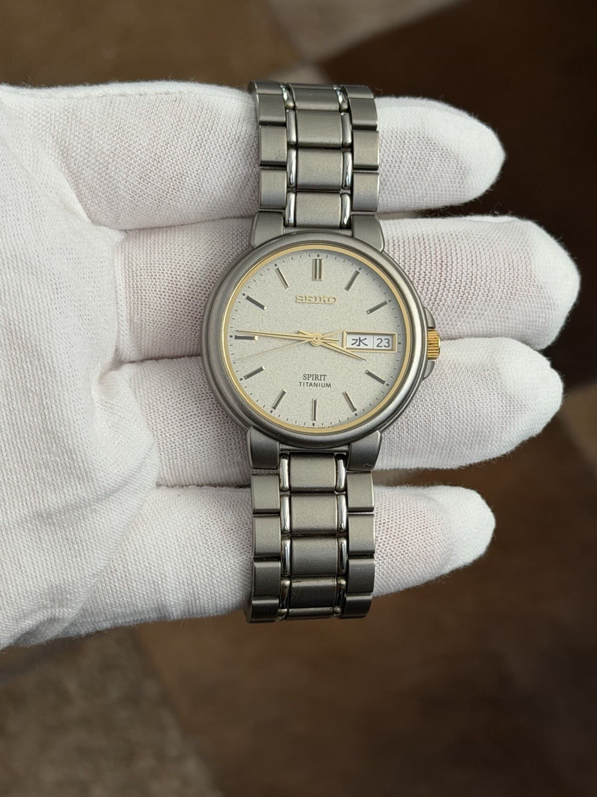 Rare Vintage Seiko Spirit Titanium Men’s Quartz Watch 7N93-7020 JDM 1990s