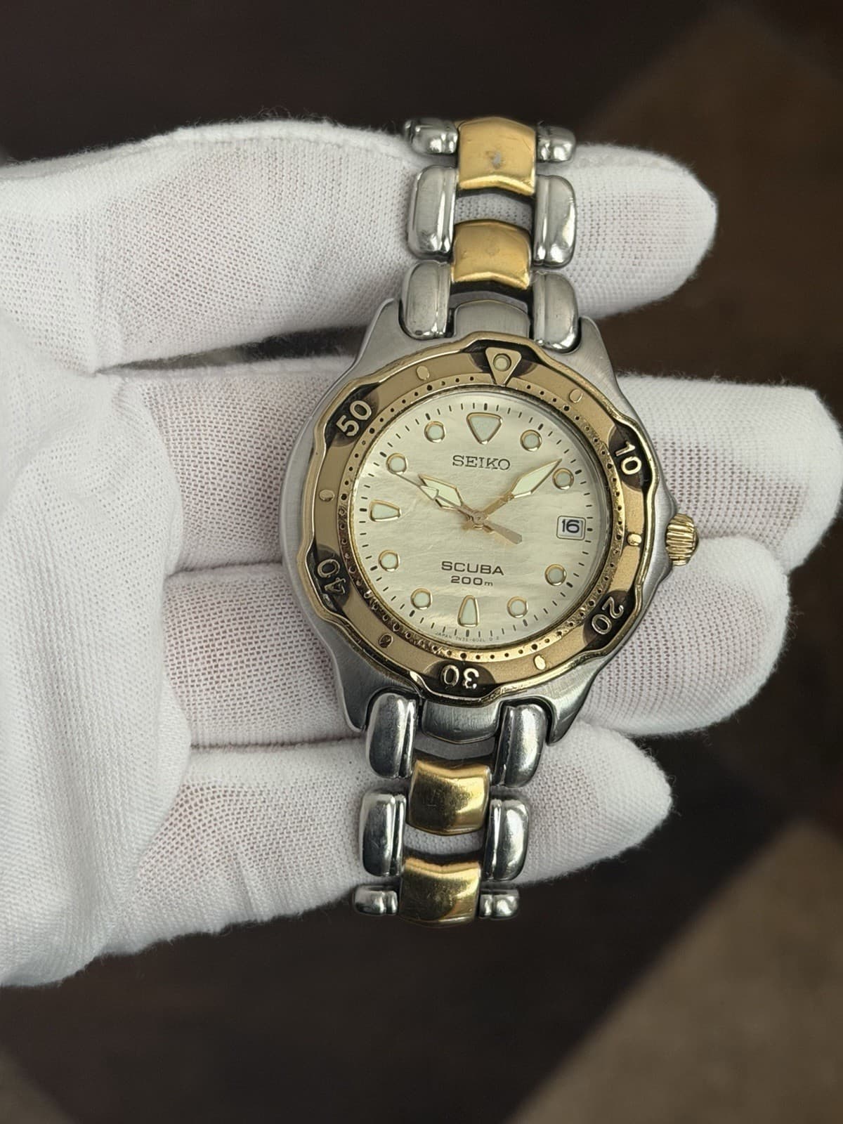 Rare Vintage Seiko Scuba 7N35-6030 Men’s Diver Sports Watch JDM 1990s