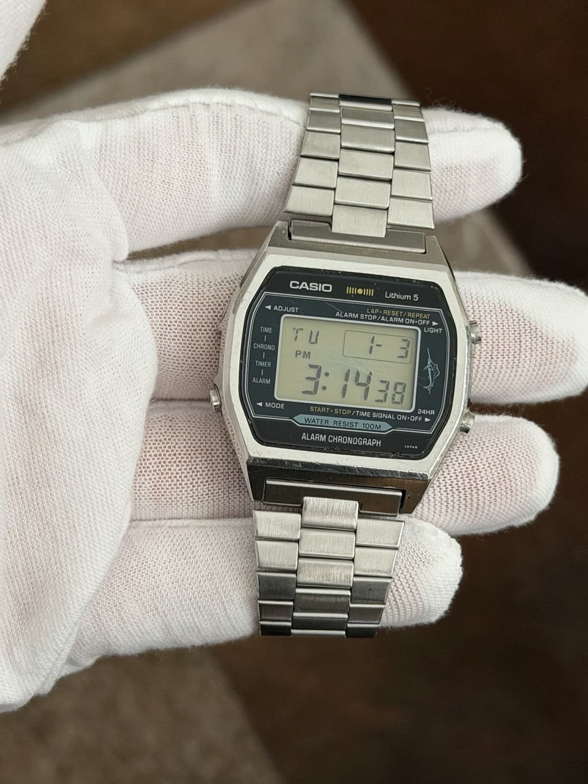 Rare Vintage Casio Marlin H101 Men’s Digital Sports Watch Module 106 JDM 1980s
