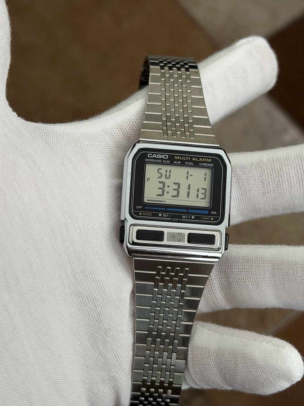 Rare Vintage Casio Multi Alarm BA-200 Men’s Digital Watch Module 462 JDM 1980s