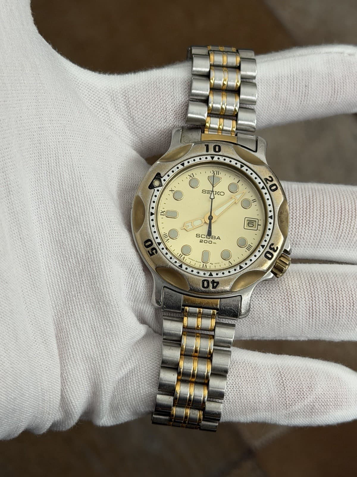 Rare Vintage Seiko Scuba 5H25-6000 Men’s Diver Sports Watch JDM 1990s