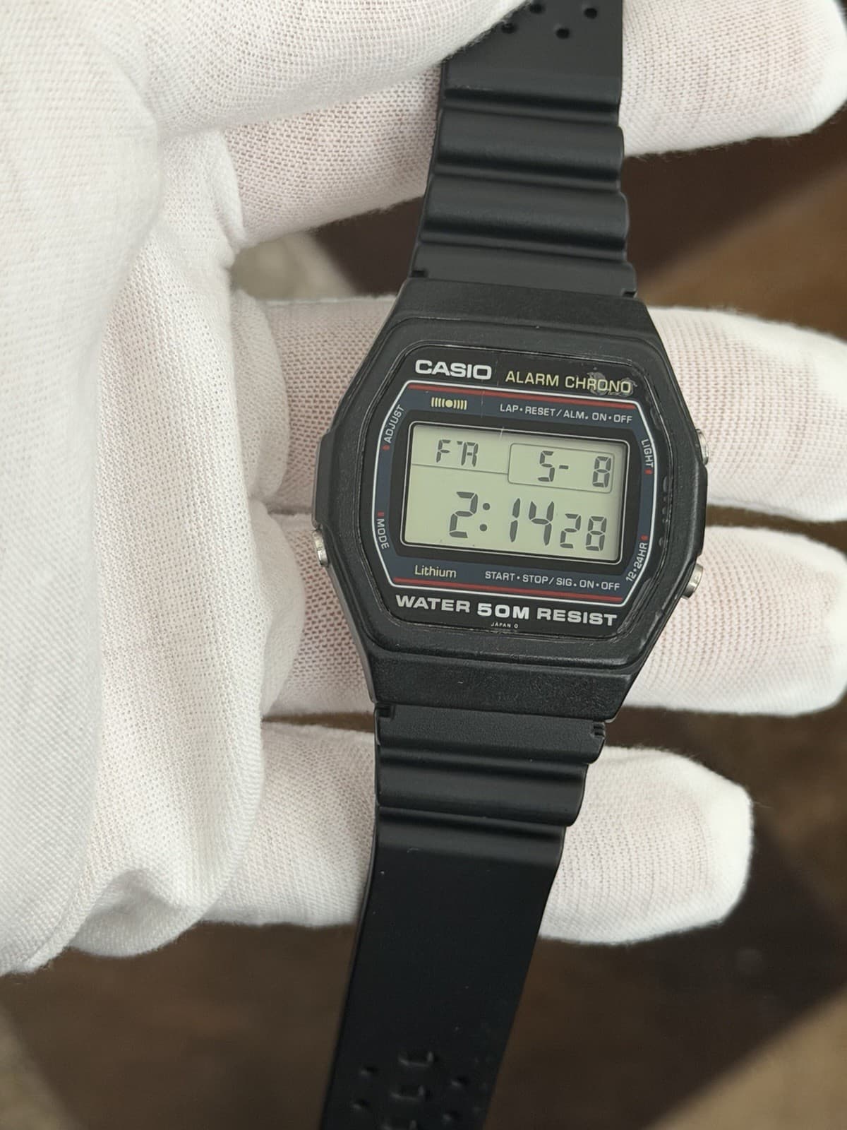 Rare Vintage Casio Alarm Chrono W-26 Digital Sports Watch JDM 1980s Module 248
