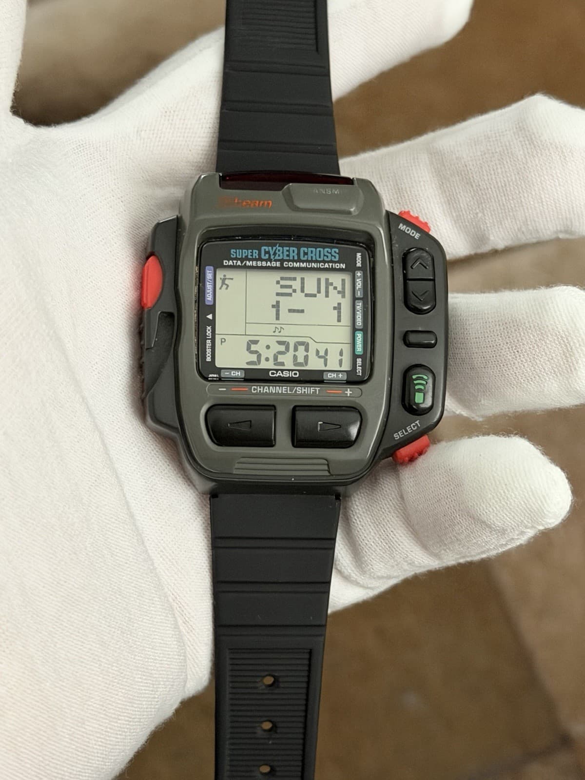 Rare Vintage Casio Super Cyber Cross JG-200 Men’s Digital Game Watch JDM 1990s