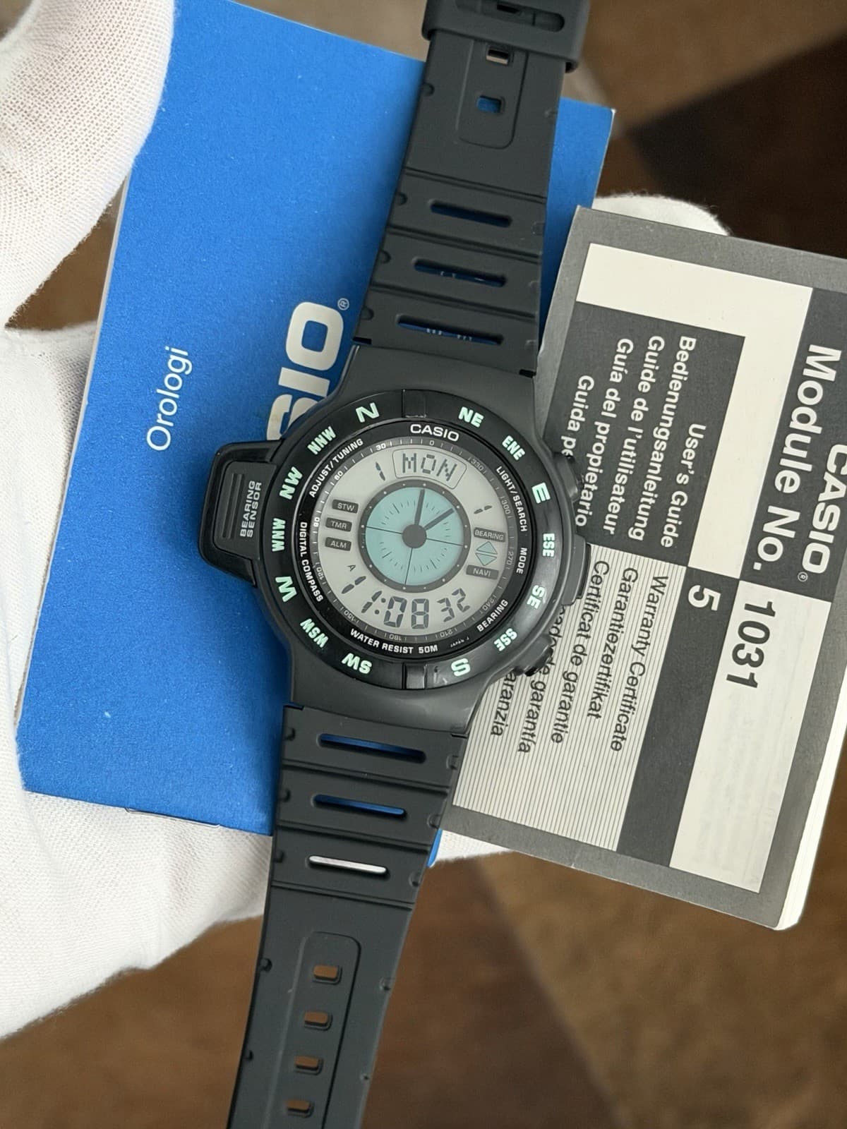 NOS Rare Vintage Casio CPW-100 Men’s Digital Compass Sports Watch JDM 1990s