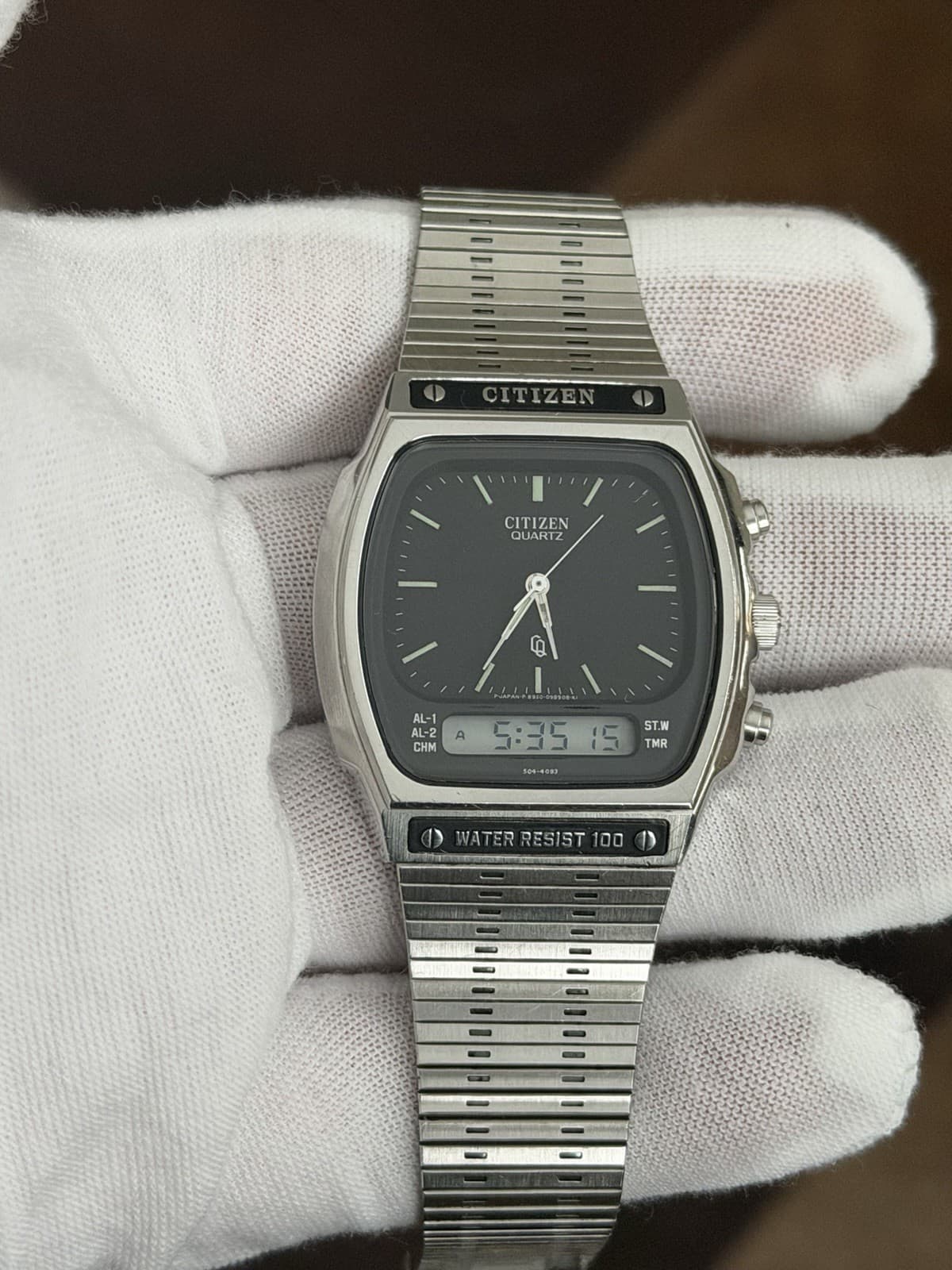 Rare Vintage Citizen 8950 Men’s Ana-Digi Sports Watch JDM 1980s