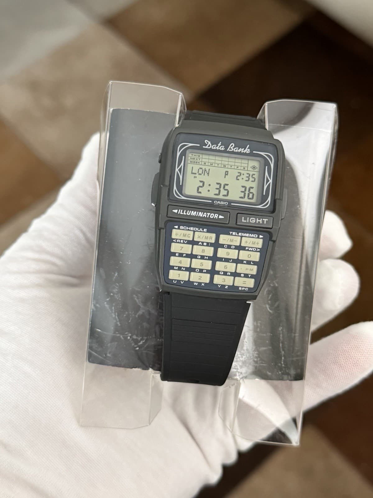 NOS Rare Vintage Casio Data Bank DBC-63 Men’s Calculator Digital Watch JDM 1990s