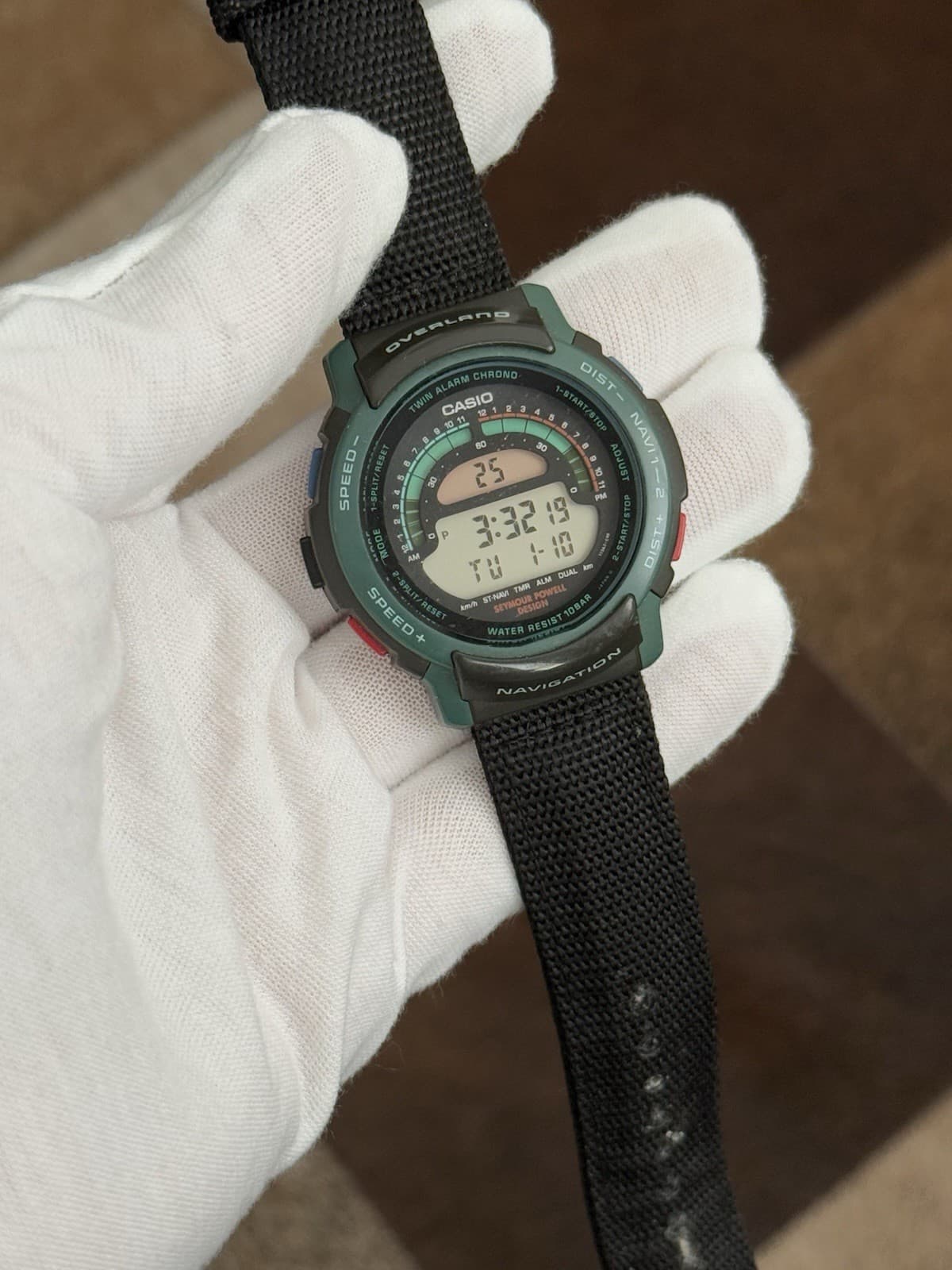 Rare Vintage Casio Overland W-900 Seymour Powell Design Men’s Sports Watch JDM