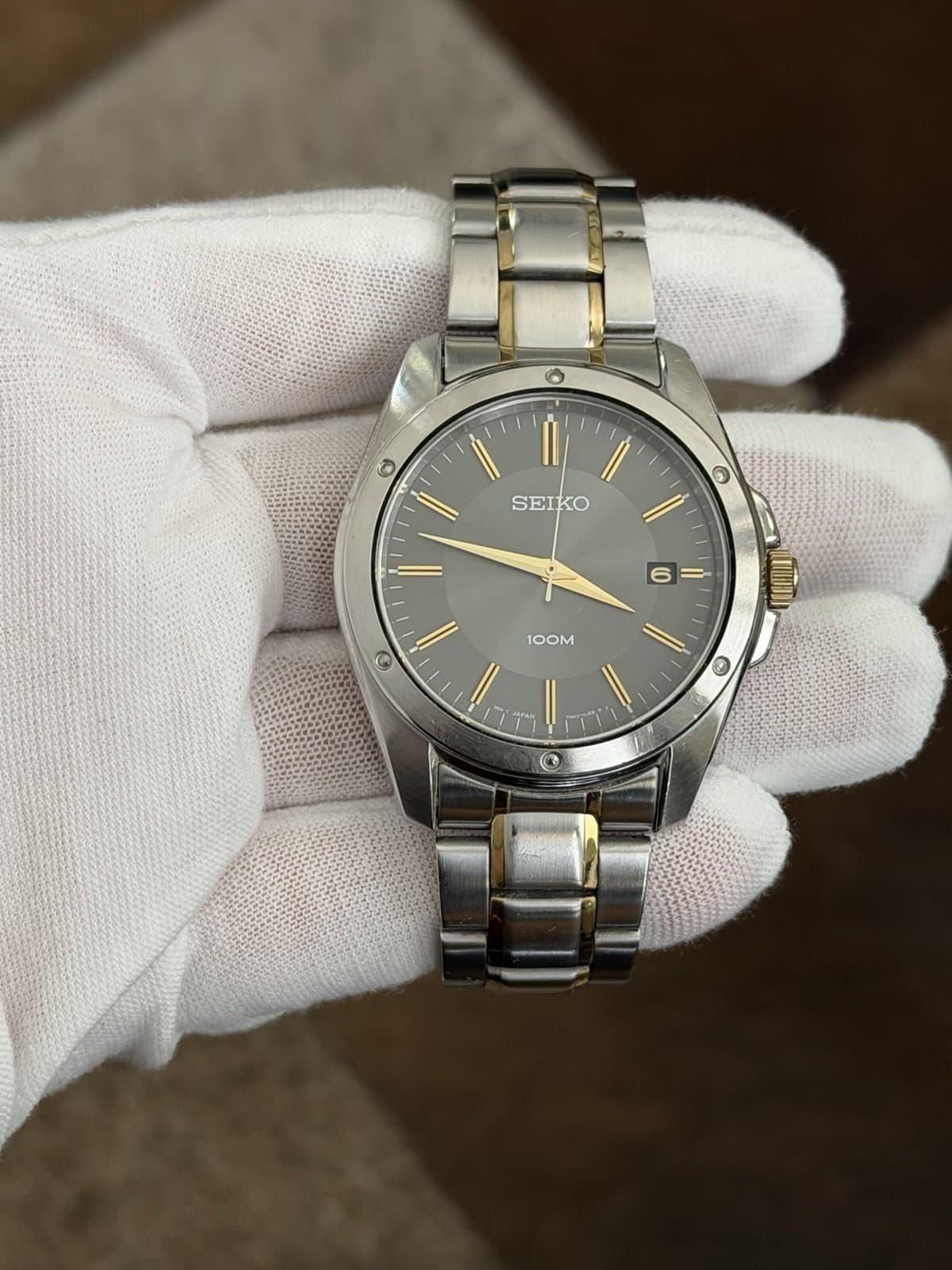 Rare Vintage Seiko 7N42-0FH0 Men’s Quartz Dress Sports Watch JDM 1990s