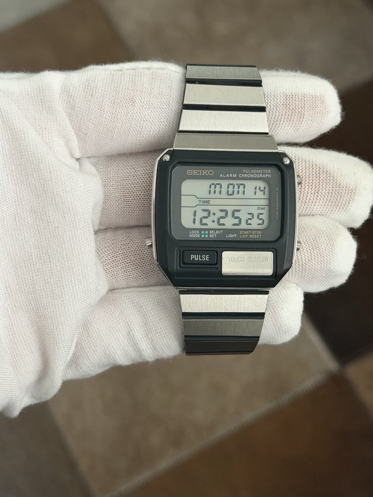 Rare Vintage Seiko Pulsemeter S229-5019 Men’s Digital Sports Watch JDM 1980s