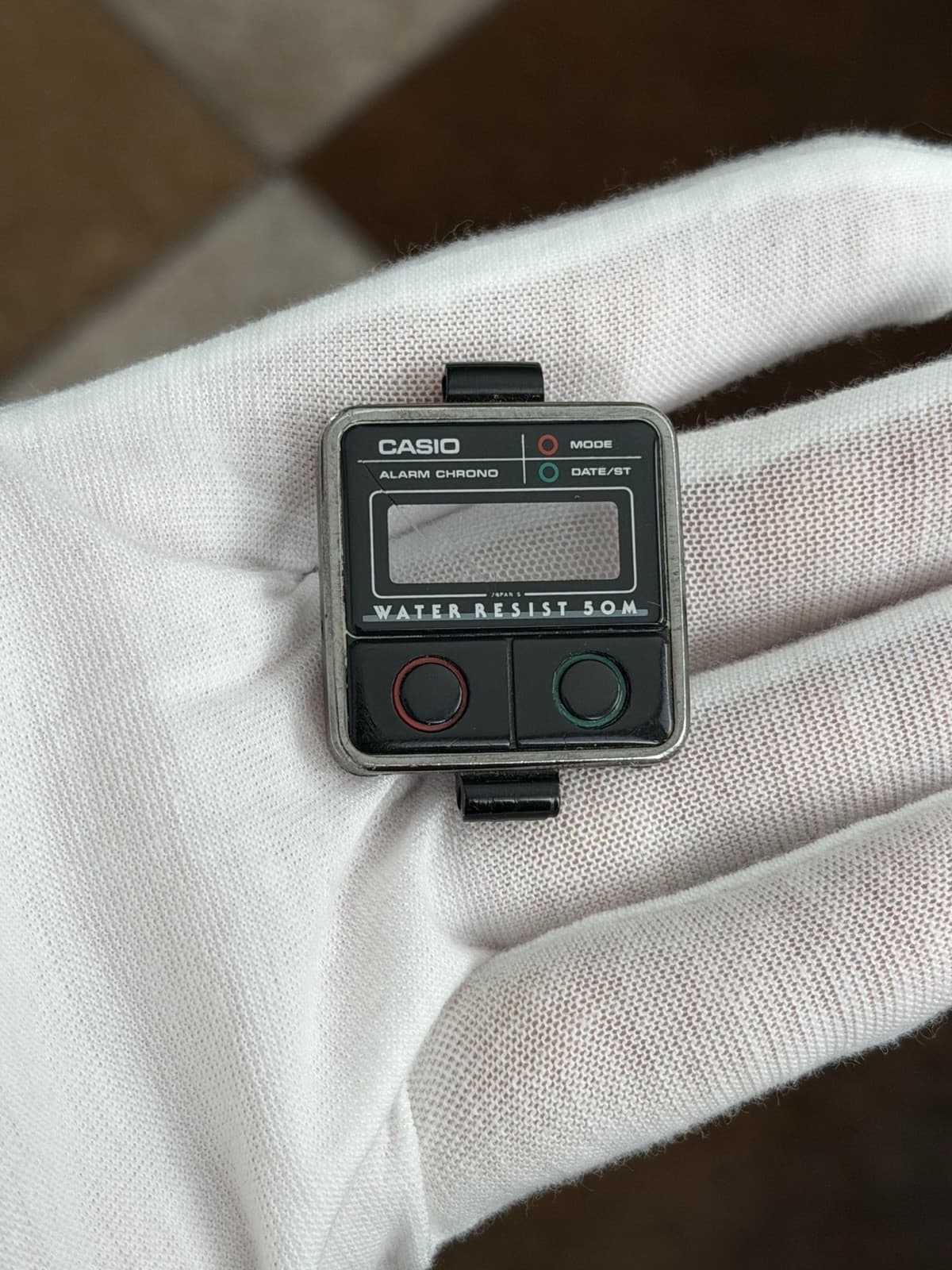 Rare Vintage Casio MN-500W Alarm Chronograph Digital Sports Watch Case JDM 1980s