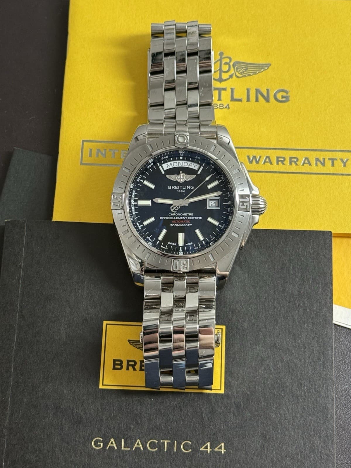 Rare Breitling Galactic 44 A45320 Limited Edition Men’s Watch 286/500 – Full Set