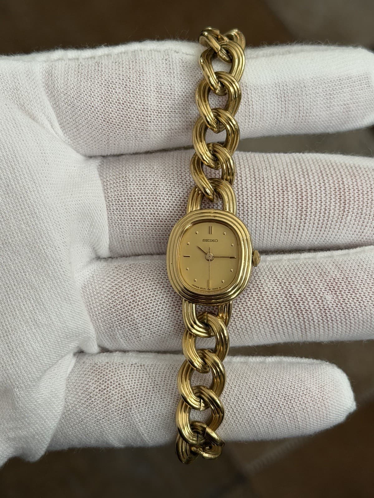 Rare Vintage Seiko 2C21-5510 Men’s Fancy Classic Bracelet Dress Watch JDM 1980s