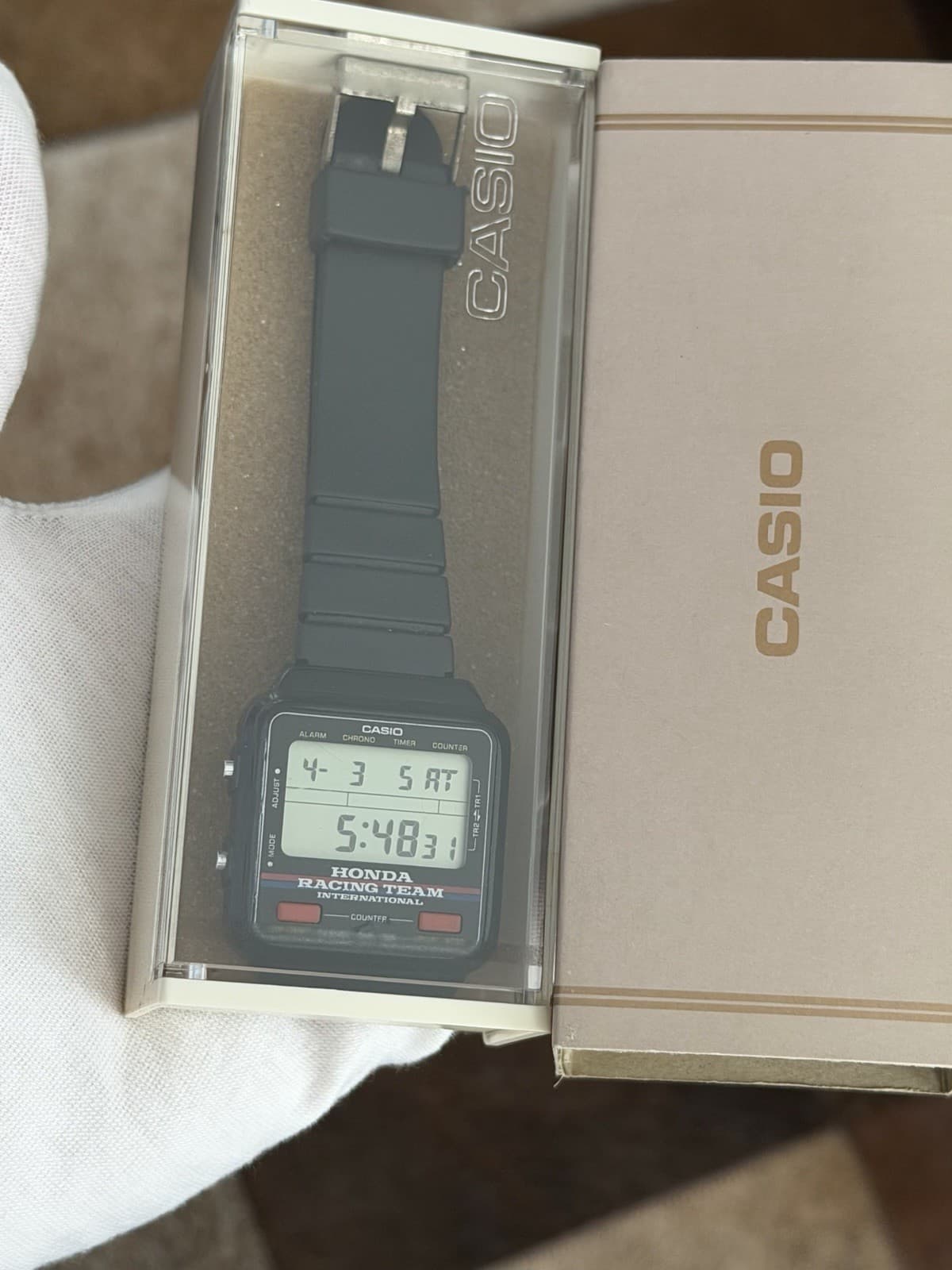 Rare Vintage Casio Honda Racing Team F-90 Men’s Digital Sports Watch JDM 1980s