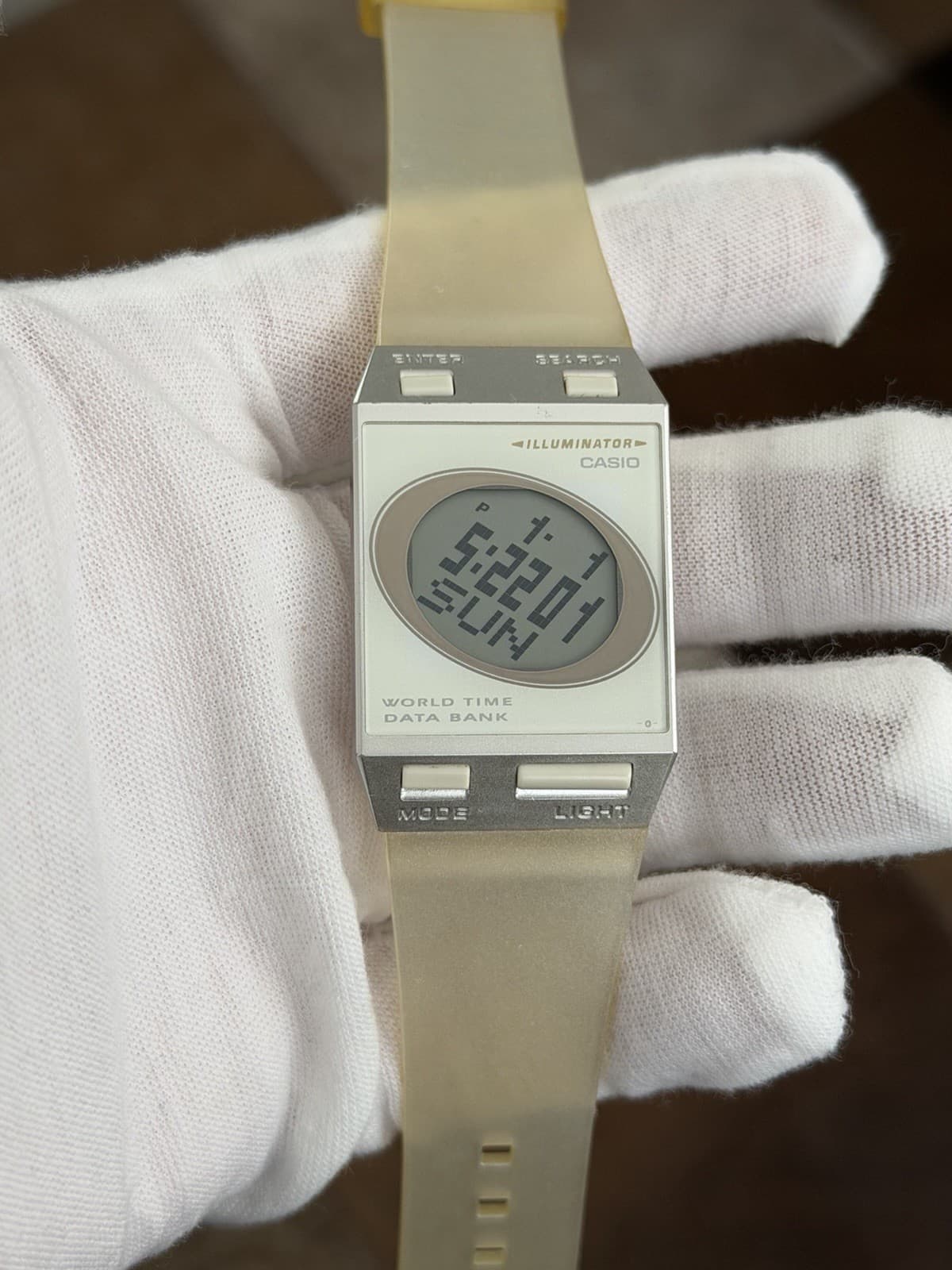 Rare Vintage Casio FS-00 World Time Data Bank Men’s Digital Film Watch JDM 1990s