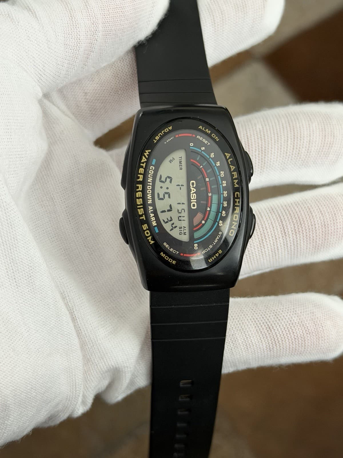 Rare Vintage Casio W-91 Men’s Digital Sports Watch Module 935 JDM 1980s