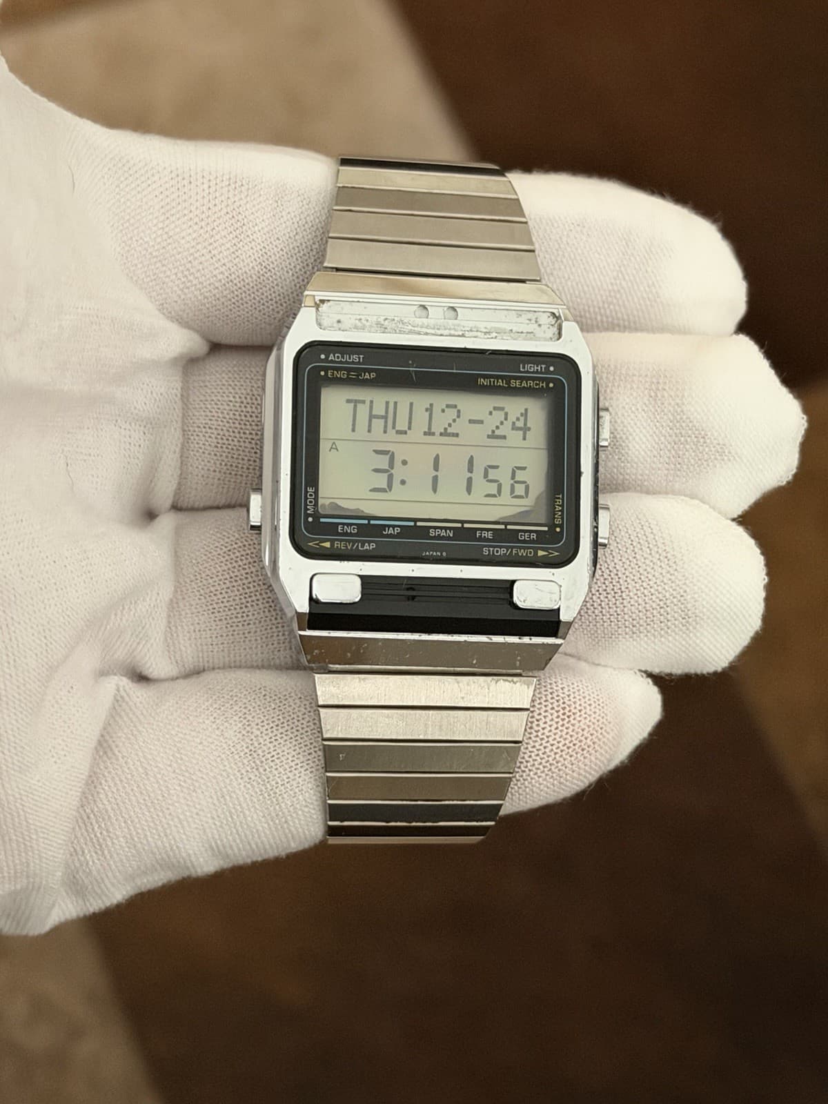Rare Vintage Casio T-2000 Men’s Digital Dictionary Watch Module 219 JDM 1980s