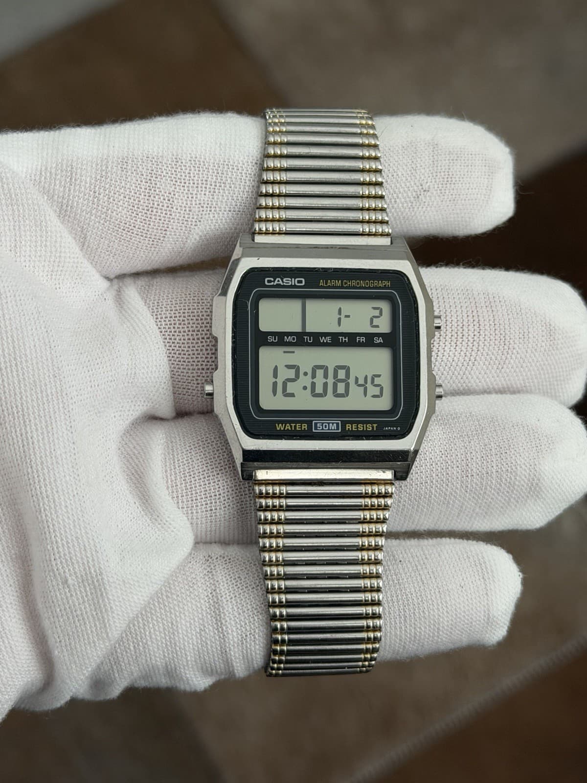 Rare Vintage Casio WS-77 Men’s Alarm Chronograph Digital Sports Watch JDM 1980s