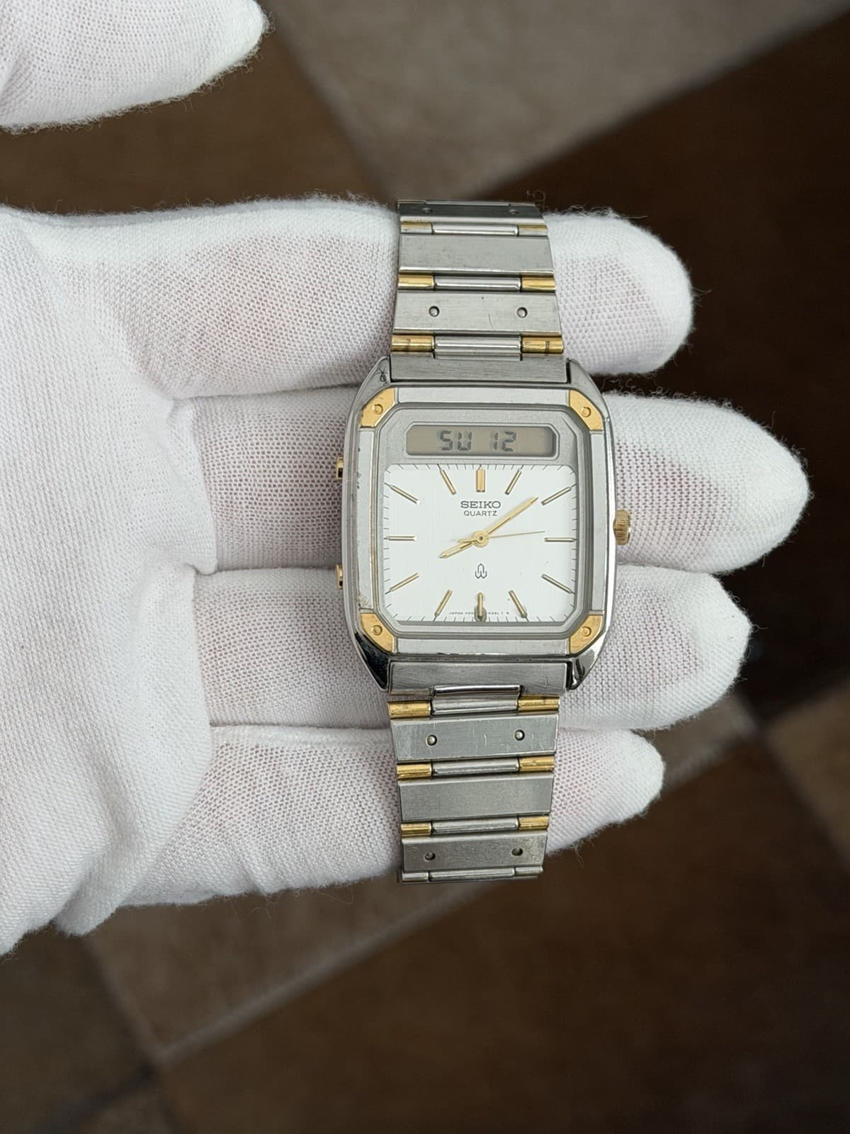 Rare Vintage Seiko H557-506A Men’s Ana-Digi Classic Dress Sports Watch JDM 1980s