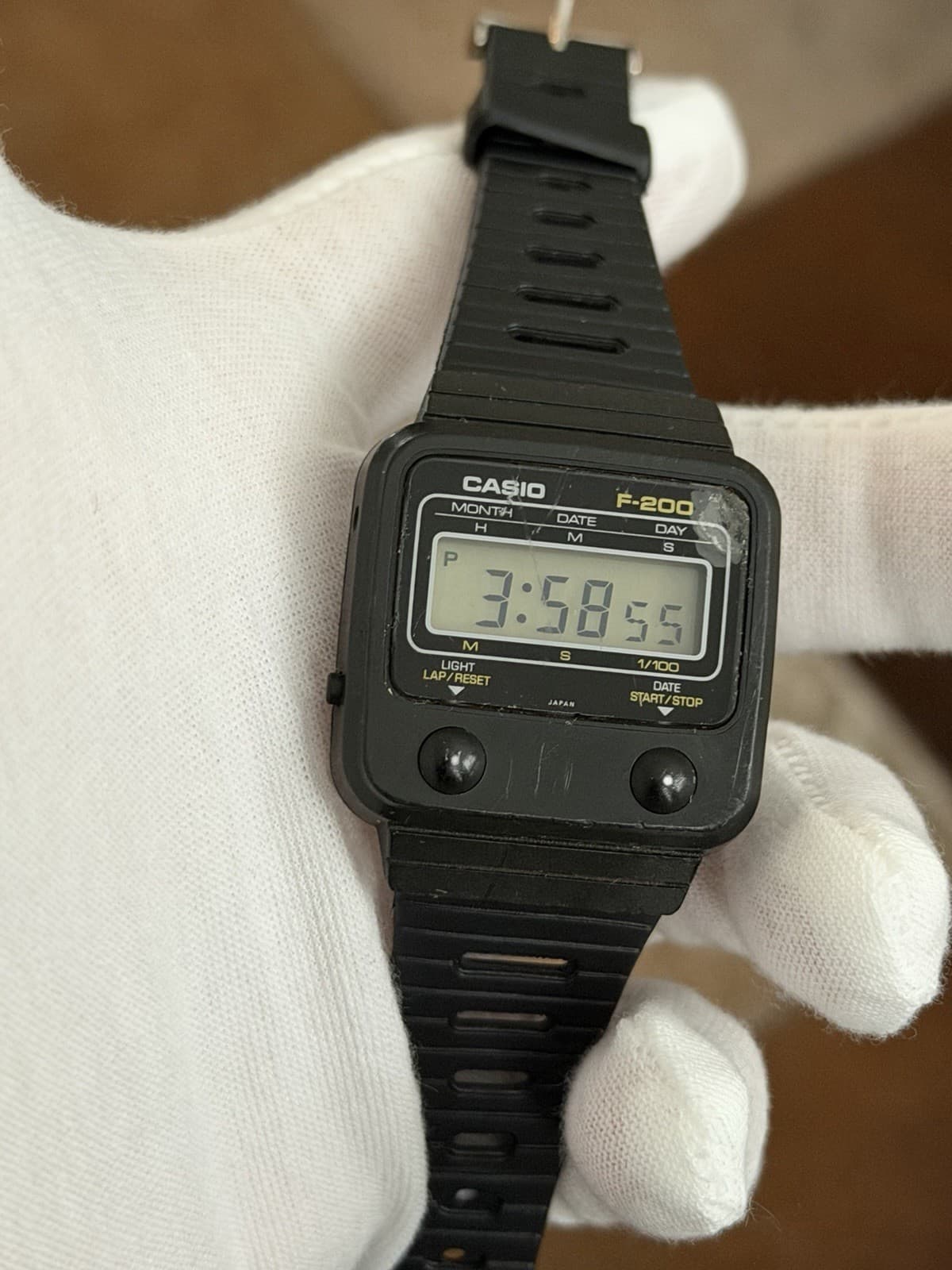 Rare Vintage Casio F-200 Men’s Digital Sports Watch JDM 1970s Module 55