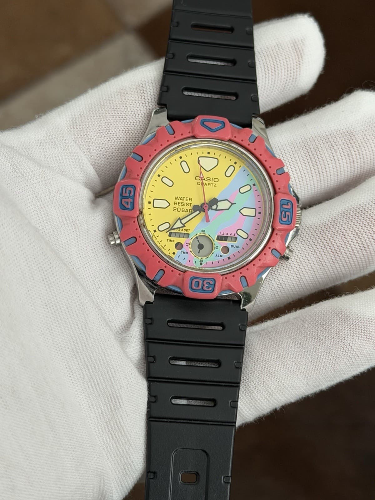 Rare Vintage Casio Marlin AD-729 Men’s Ana-Digi Sports Watch JDM 1980s