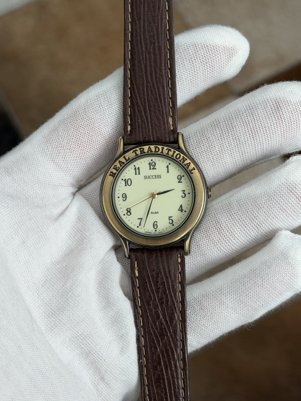 NOS Vintage Alba Success V701-1P80 Men’s Luminous Quartz Dress Watch JDM 1980s