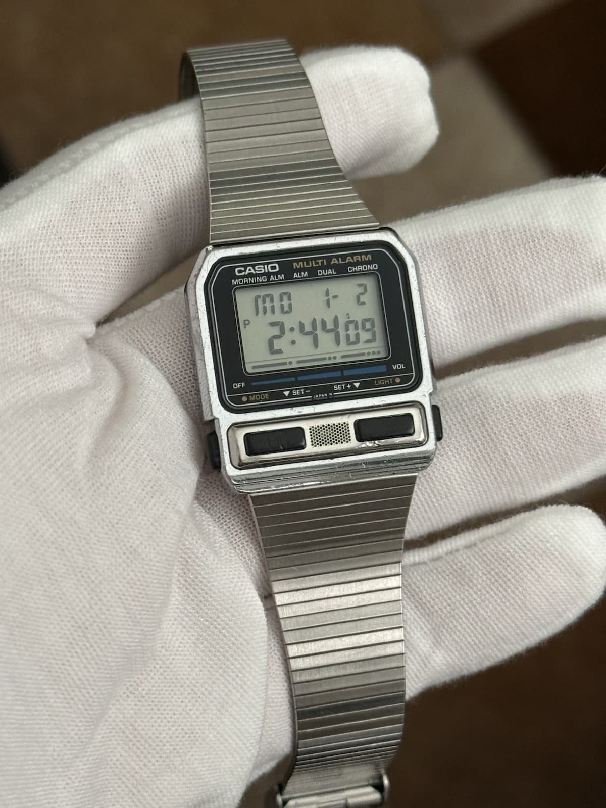 Rare Vintage Casio Multi Alarm BA-200 Men’s Digital Watch Module 462 JDM 1980s