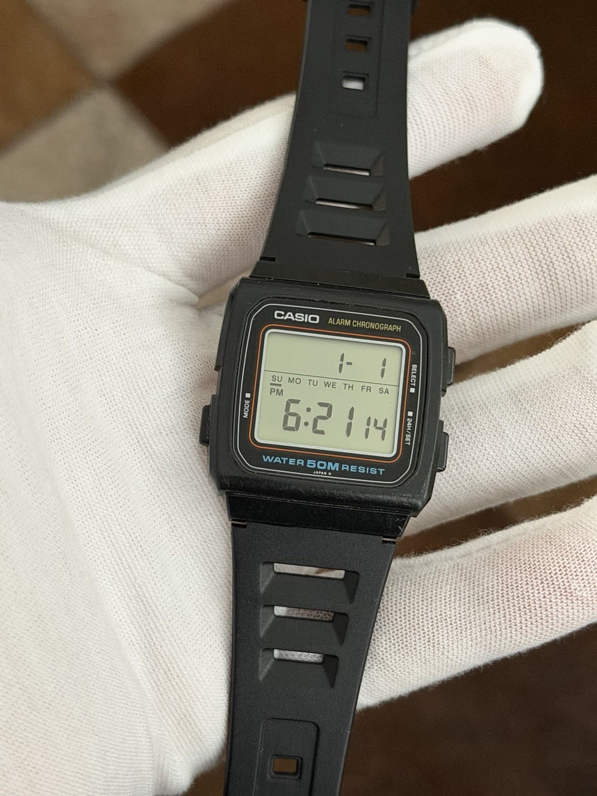 Rare Vintage Casio W-29 Men’s Alarm Chronograph Digital Sports Watch JDM 1980s