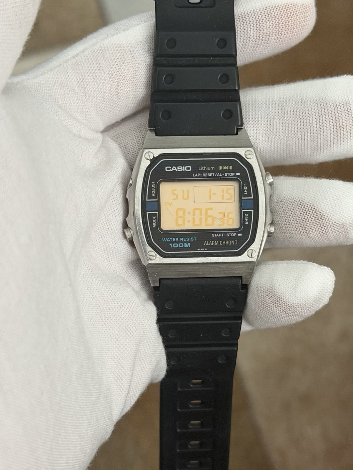 Rare Vintage Casio Alarm Chrono W-760 Men’s Digital Sports Watch JDM 1980s