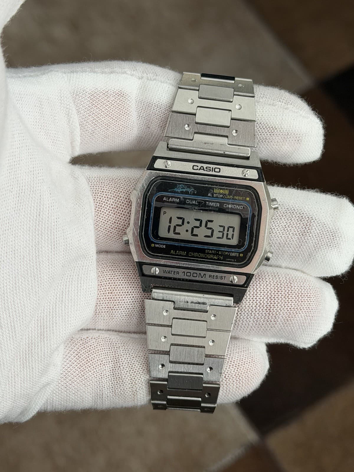 Rare Vintage Casio Marlin WS-730 Alarm Chronograph Digital Sports Watch JDM 80s