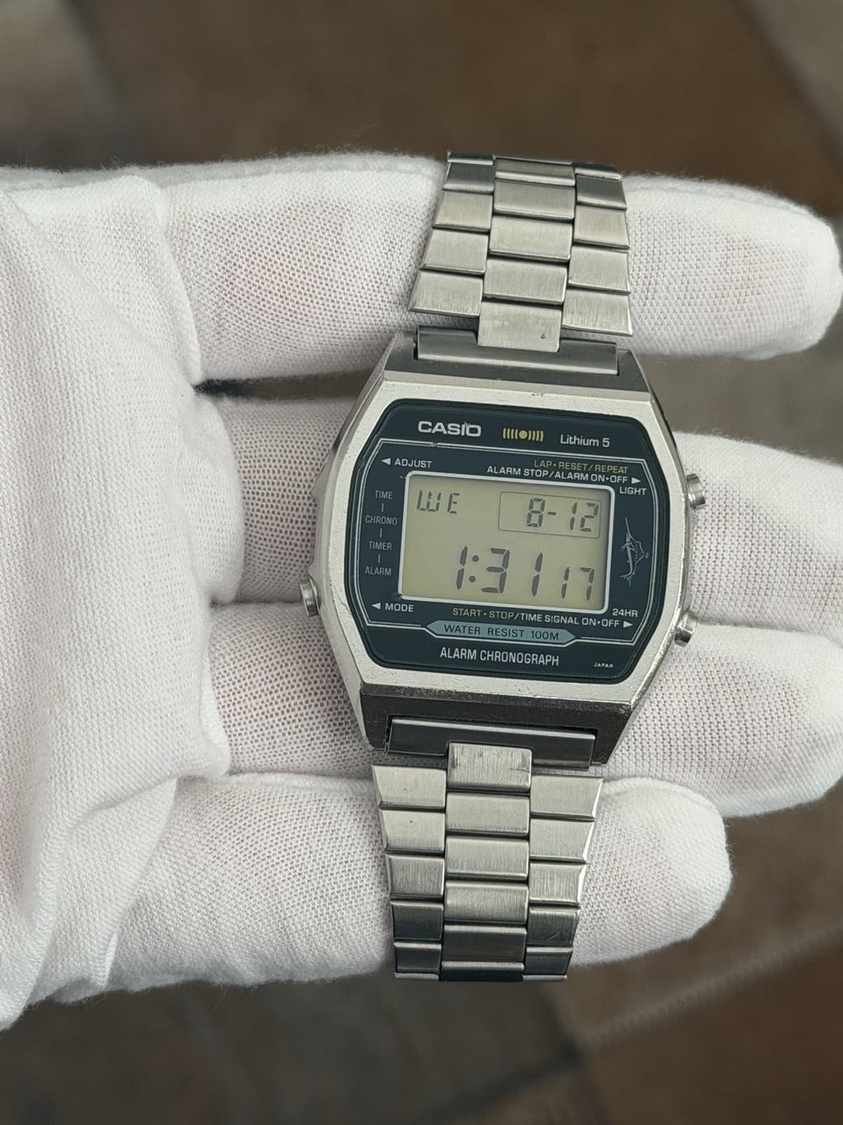 Rare Vintage Casio Marlin H101 Men’s Digital Sports Watch Module 106 JDM 1980s