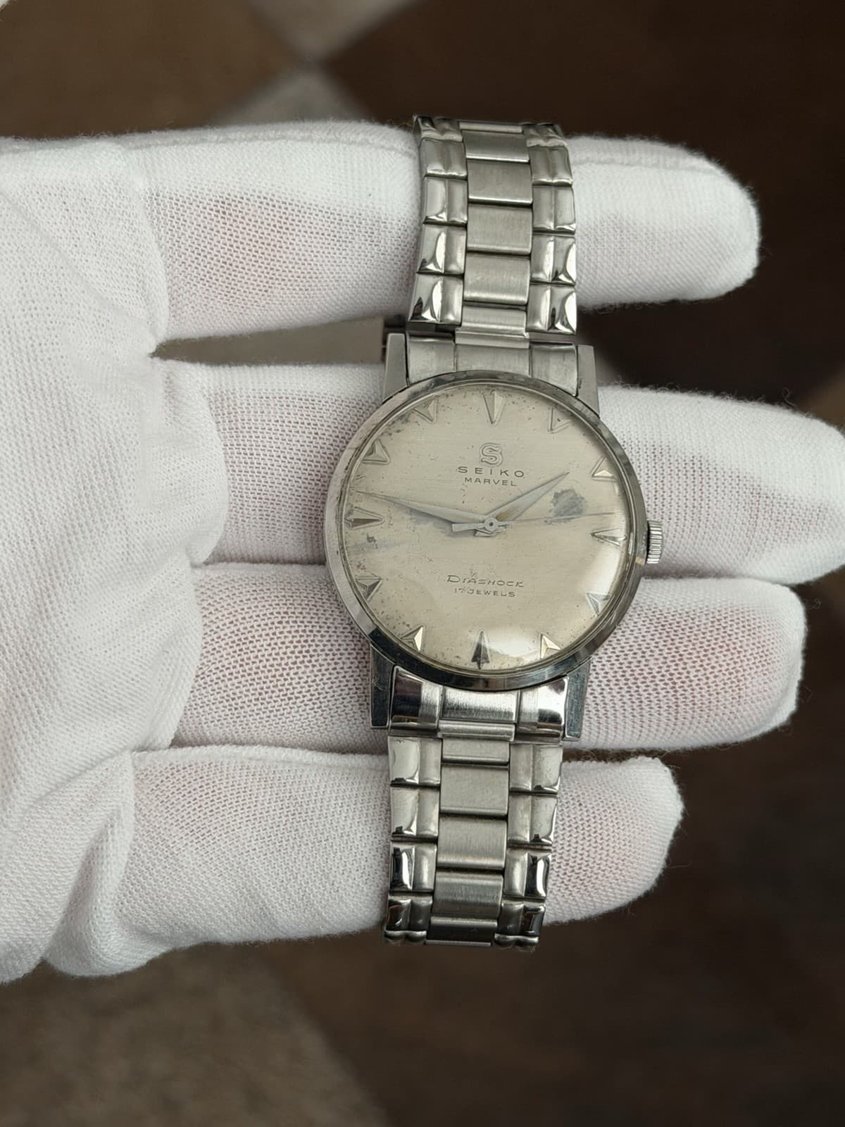 Seiko Marvel 14036 Men’s Vintage Seikosha 17J Manual Classic Dress Watch JDM 50s