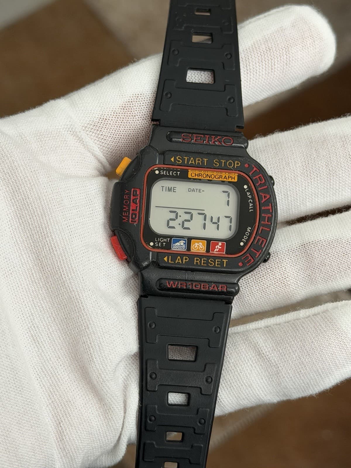 Seiko Triathlete S600-5000 Men’s Vintage Digital Sports Watch JDM 1980s