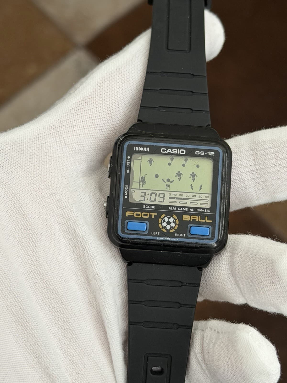 Rare Vintage Casio Foot Ball GS-12 Digital Game Watch Module 478 JDM 1980s