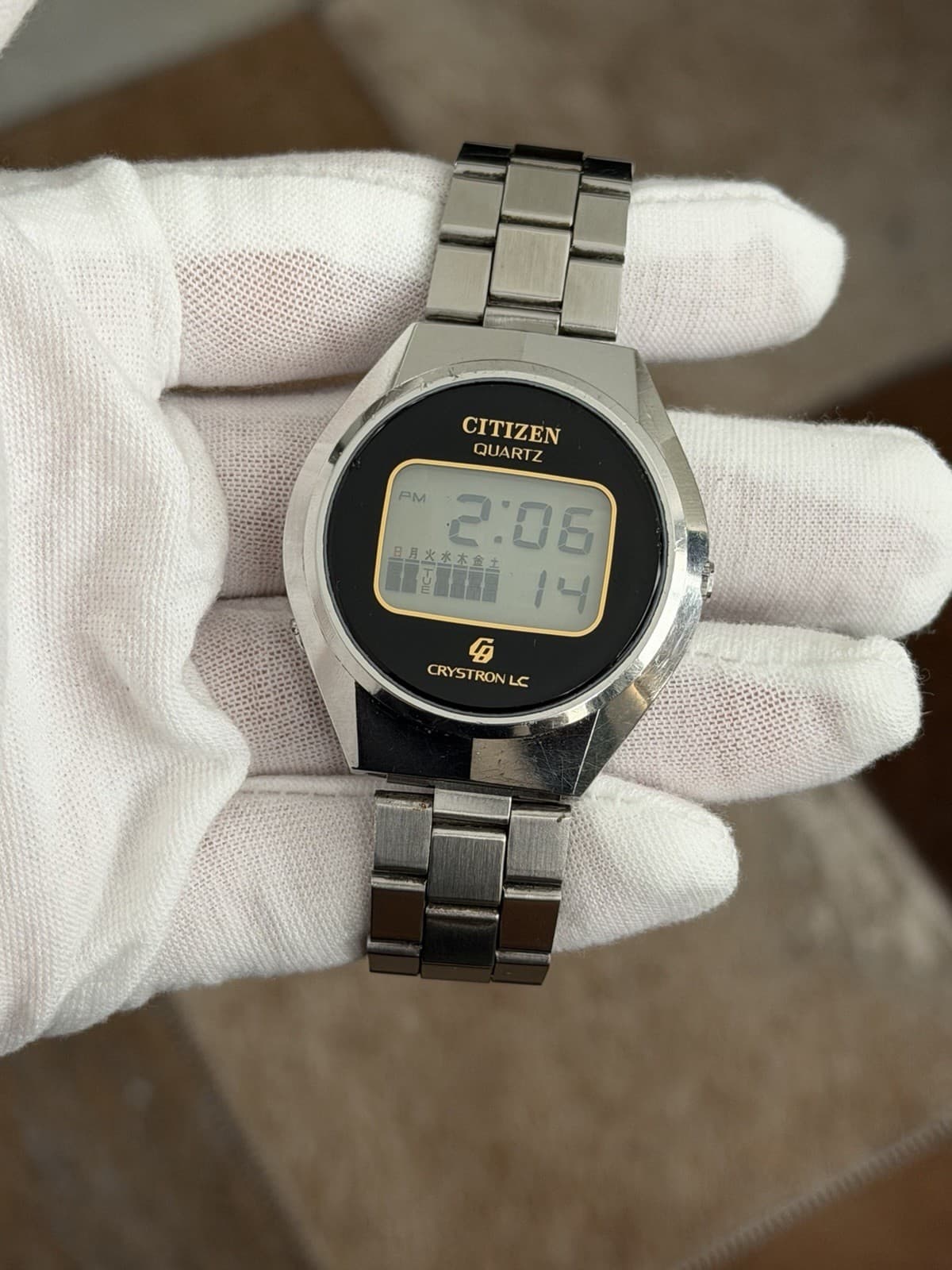 Citizen Quartz Crystron LC 60-1039 Men’s Vintage Digital Sports Watch JDM 1970s