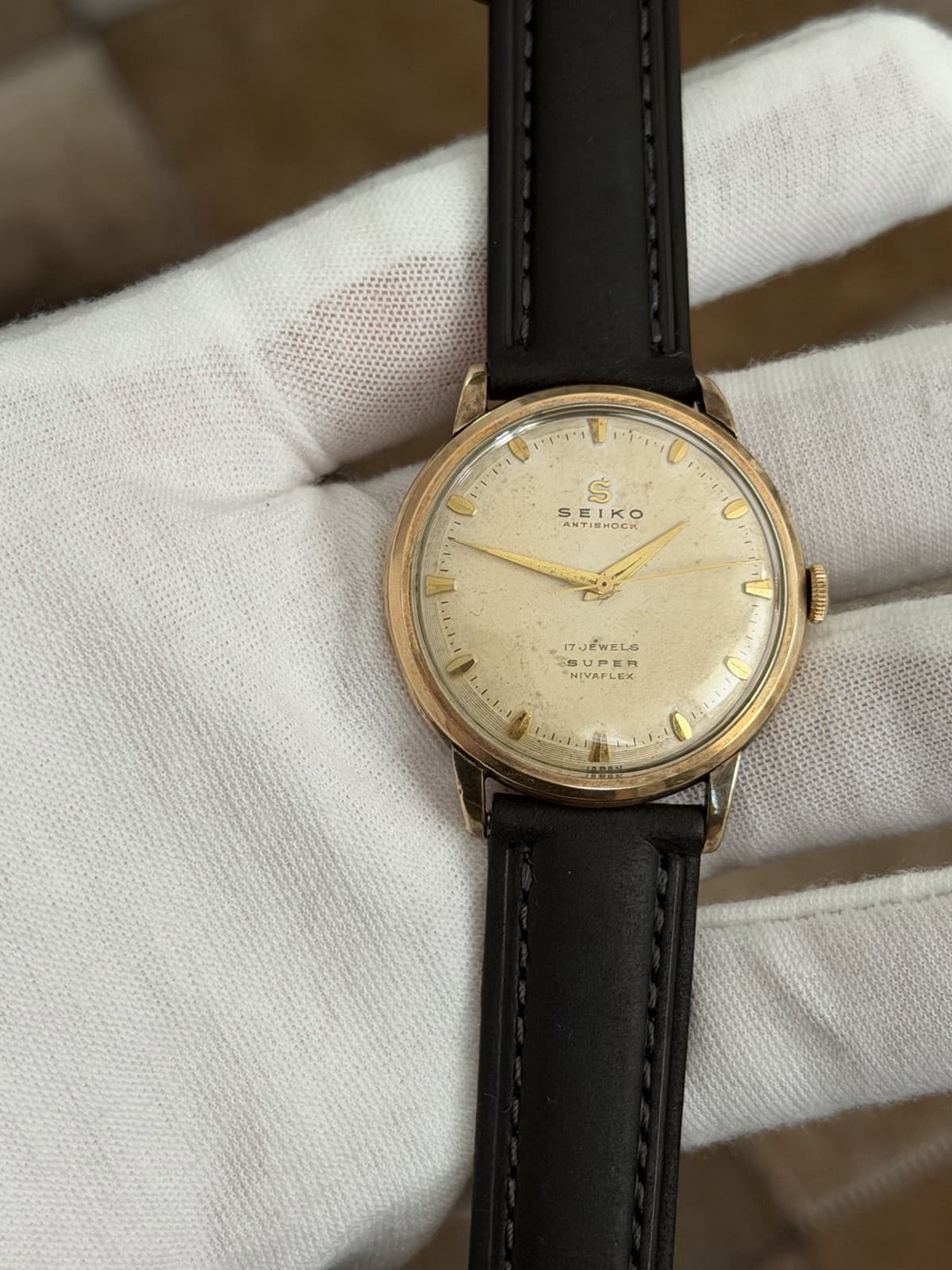 Seiko Super 14011 Men’s Vintage Seikosha 17J Manual Classic Dress Watch JDM 50s