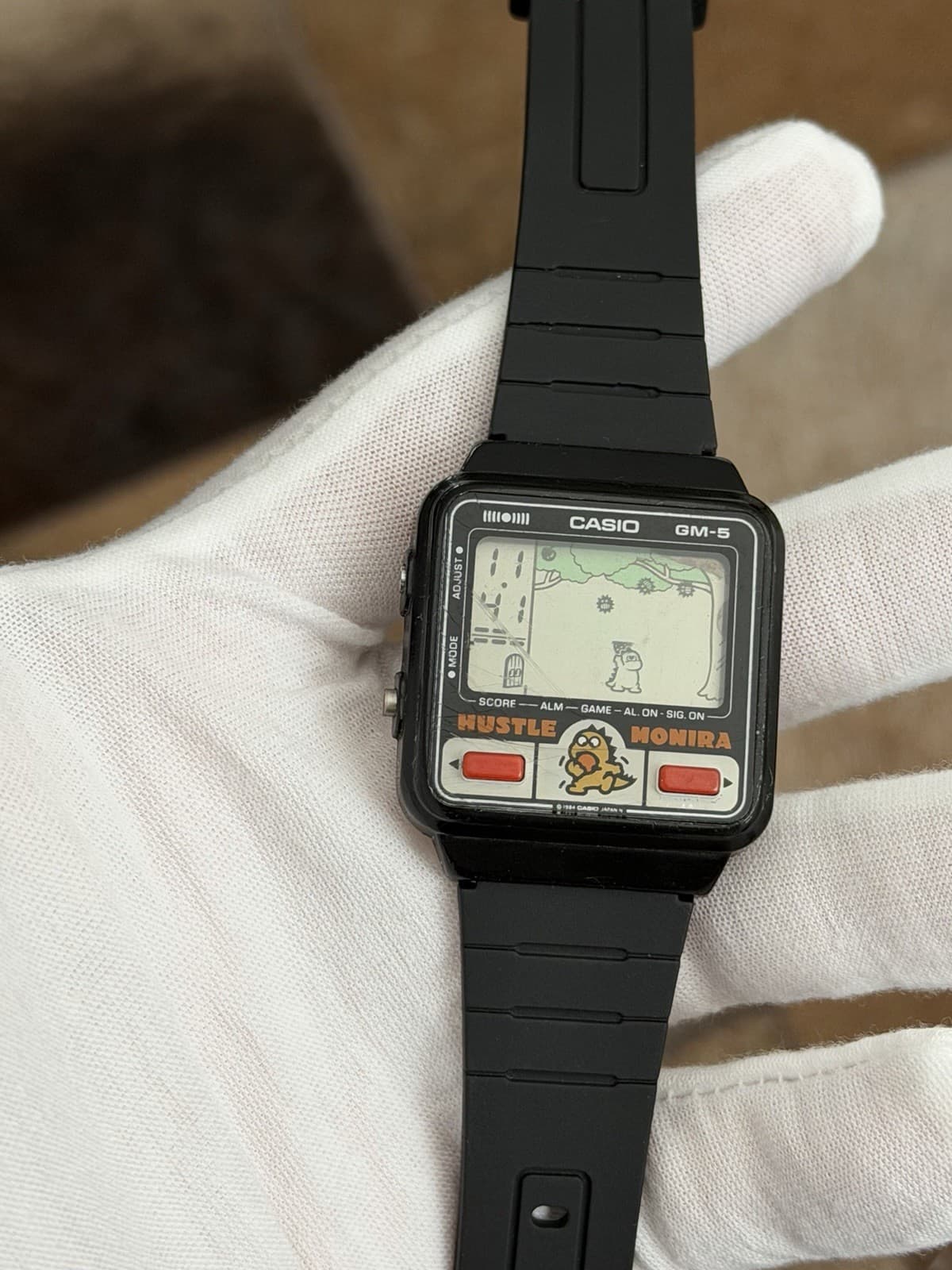 Rare Vintage Casio Hustle Monira GM-5 Digital Game Watch Module 479 JDM 1980s
