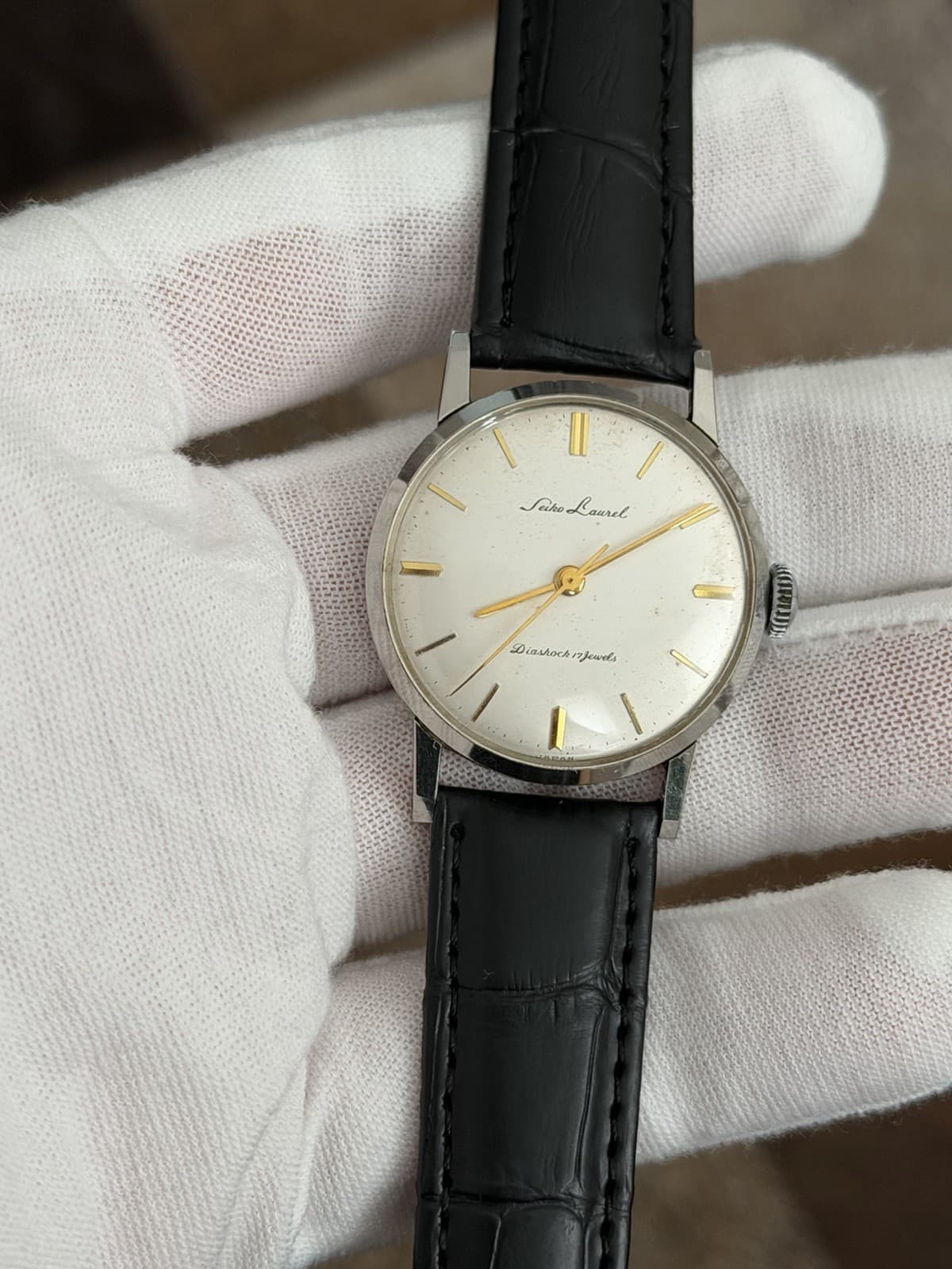 Seiko Laurel J13016 Men’s Vintage Seikosha 17J Classic Dress Watch JDM 1950s