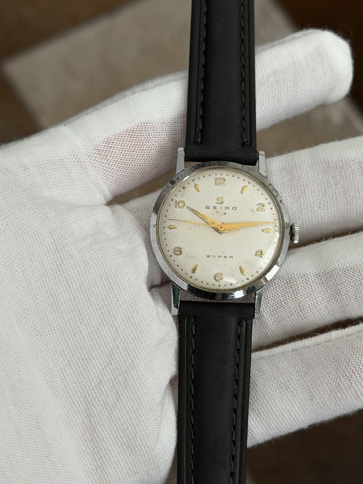 Seiko Super 13067 Men’s Vintage Seikosha Manual Classic Dress Watch JDM 1950s